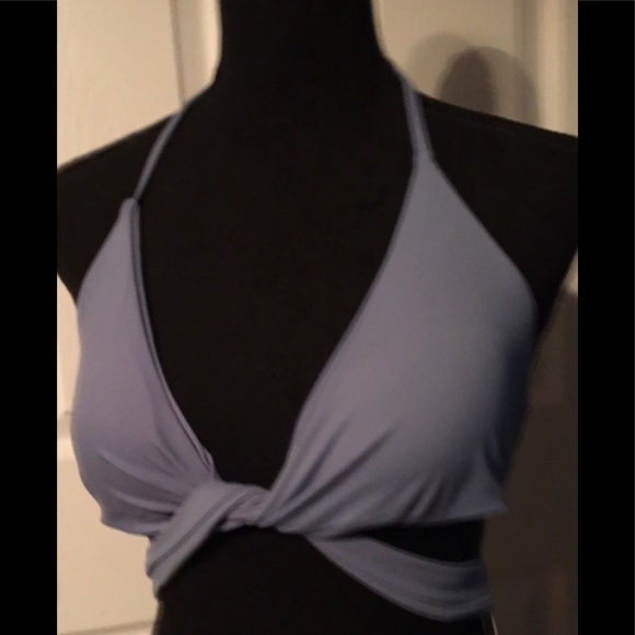 Slate Blue Swimsuit TOP Med Shekini Bathing Beach! - Picture 3 of 6